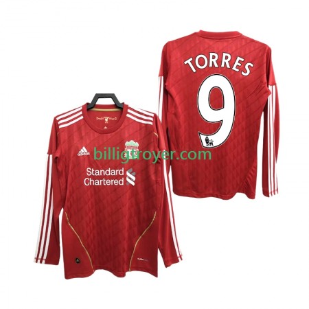 Billige Fotballdrakter Liverpool Torres 9 2010 2012 Retro Hjemmedraktsett Langermet